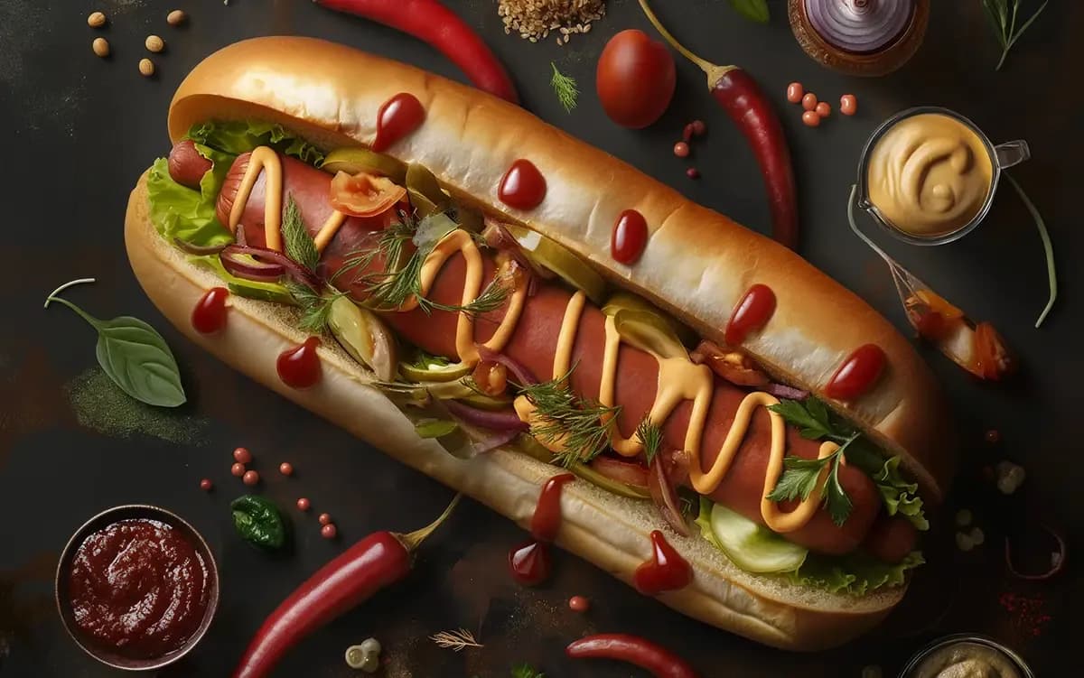 An ai-generated hot dog